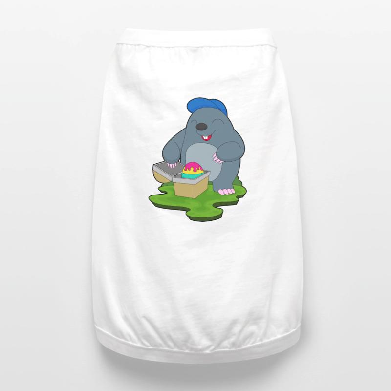 Mole Easter Easter Egg Premium Organic Dog T-Shirt