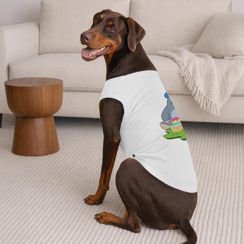 Mole Easter Easter Egg Premium Organic Dog T-Shirt