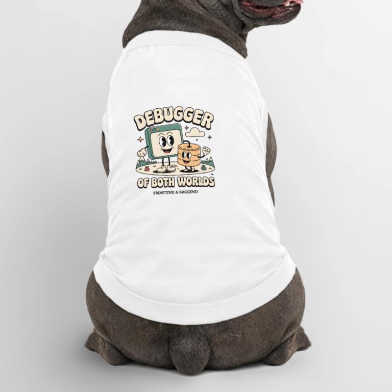 Debugger beider Welten | Debugging Dev Premium Organic Hunde-T-Shirt