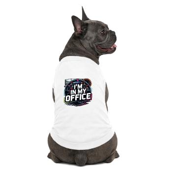 Ich bin in meinem Büro - Premium Organic Hunde-T-Shirt - Weiß - Hinten