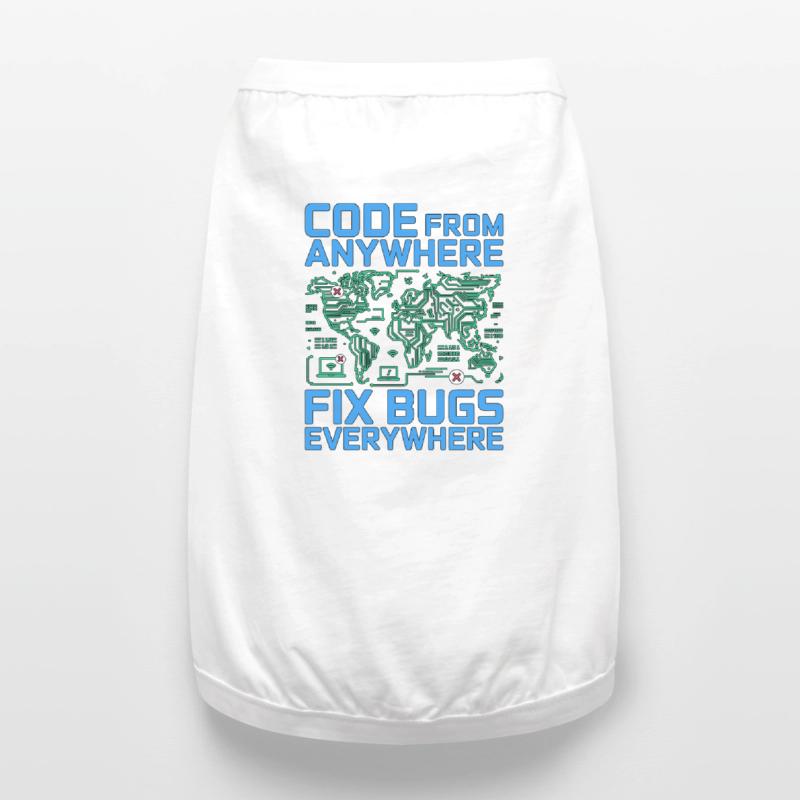 Remote Developer Code From Anywhere Remote Tech Premium Organic Hunde-T-Shirt