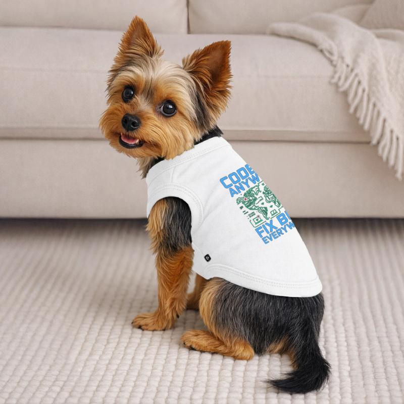 Remote Developer Code From Anywhere Remote Tech Premium Organic Hunde-T-Shirt