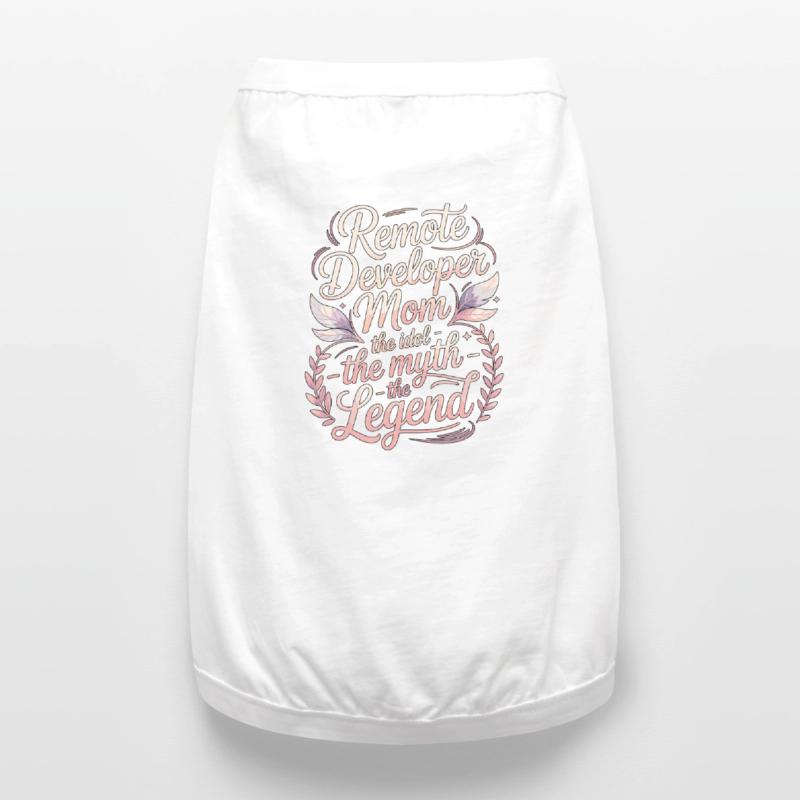 Remote Developer Mom The Idol The Remote Coder Premium Organic Dog T-Shirt