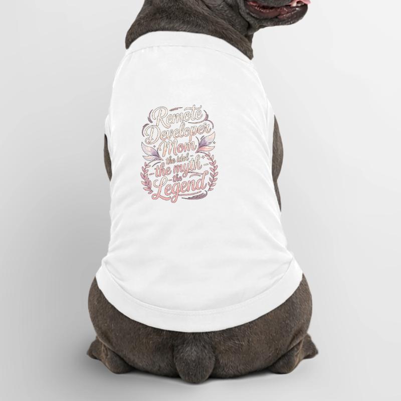 Remote Developer Mom The Idol The Remote Coder Premium Organic Dog T-Shirt