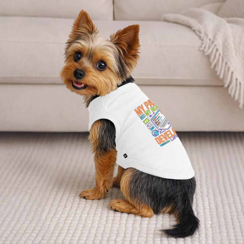 Remote Developer My Passion My Software Engineer Premium Organic Dog T-Shirt