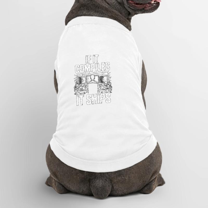 Game Developer If It Compiles It Gaming Programmer Premium Organic Hunde-T-Shirt