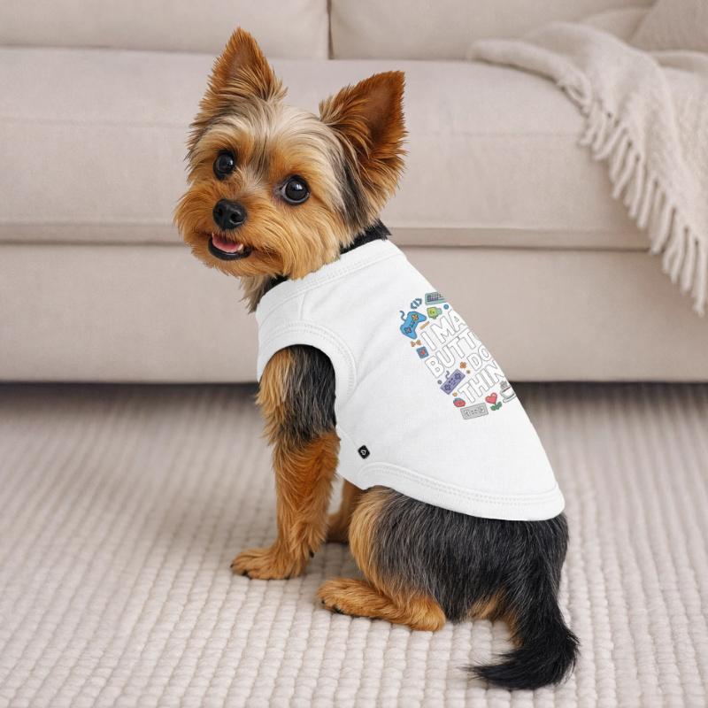 Game Developer I Make Buttons Software Developer Premium Organic Dog T-Shirt