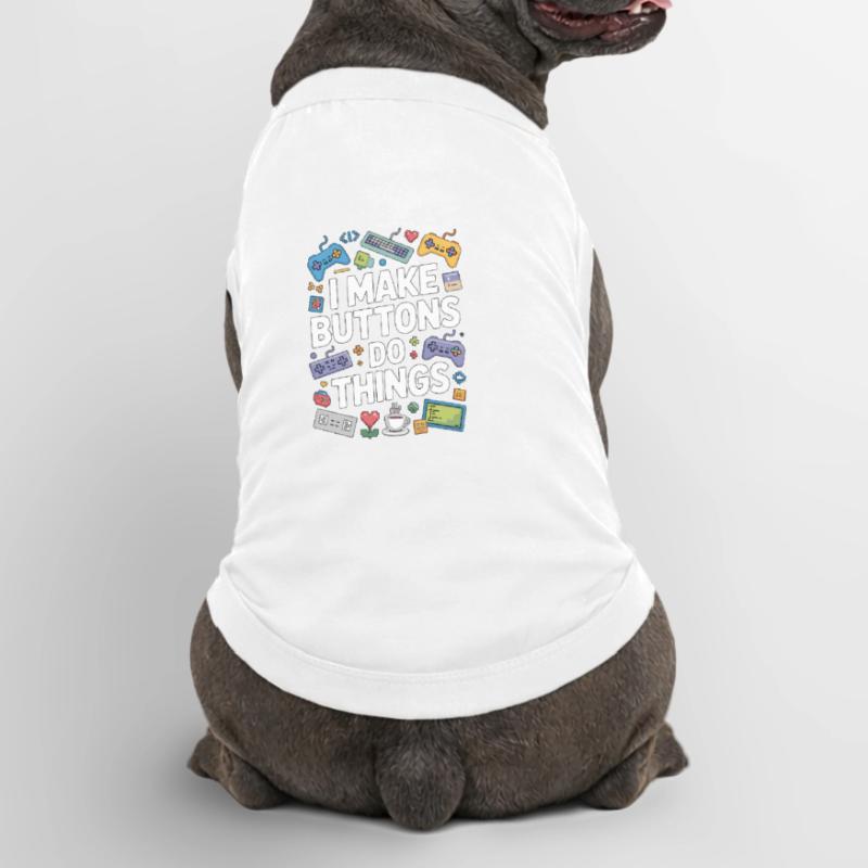 Game Developer I Make Buttons Software Developer Premium Organic Dog T-Shirt