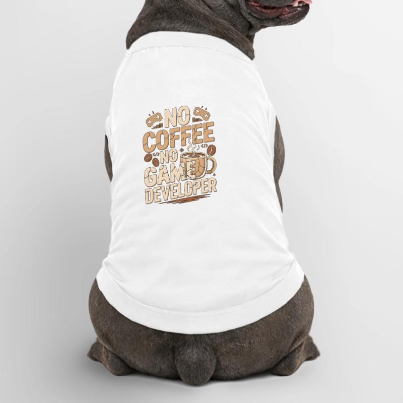 Game Developer No Coffee Game Coder Coffee Lover Premium Organic Hunde-T-Shirt