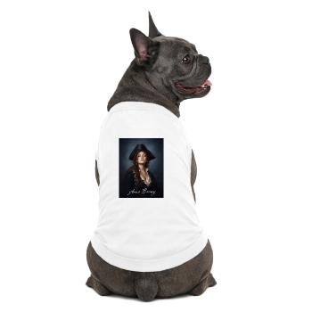 Portrait pirate d’Anne Bonny - T-shirt bio premium pour chien - blanc - Dos