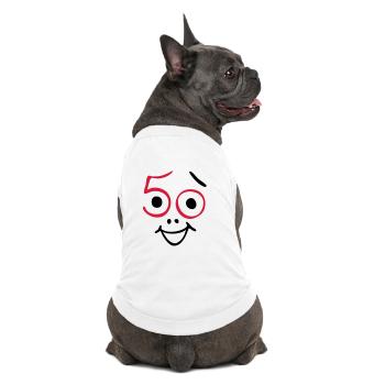 50 ans et toujours frais! - T-shirt bio premium pour chien - blanc - Dos