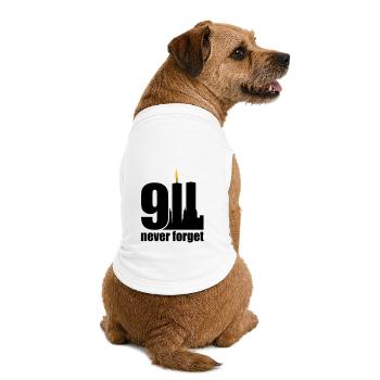 never forget 9/11 - Premium Organic Dog T-Shirt - white - Back