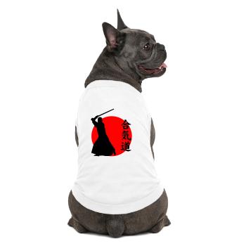 Aikido - Premium Organic Hunde-T-Shirt - Weiß - Hinten