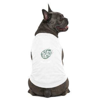 Wir begrüßen unseren ersten Punkt: - Premium Organic Hunde-T-Shirt - Weiß - Hinten