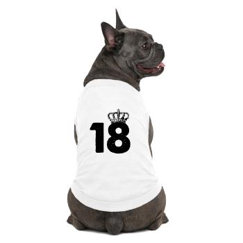 18 Crowns - Premium Organic Dog T-Shirt - white - Back