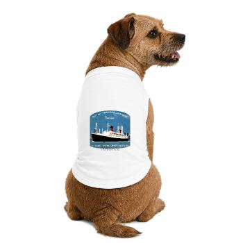 LINER FRANCE CREATION Louis RUNEMBERG © Adagp - Premium Organic Dog T-Shirt - white - Back