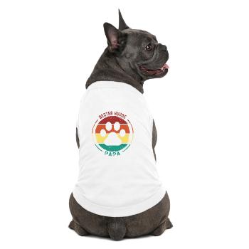 Hundeopa Geschenke Hundeliebhaber Hunde - Premium Organic Hunde-T-Shirt - Weiß - Hinten