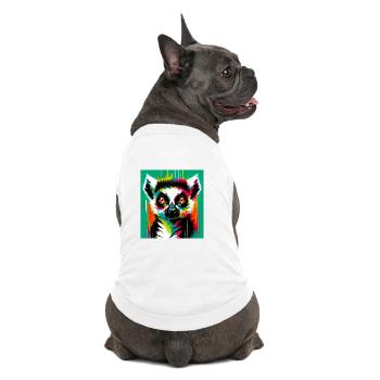 Lémurien - T-shirt bio premium pour chien - blanc - Dos