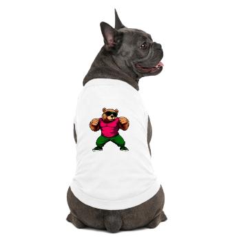 Bears Fitness - Premium Organic Dog T-Shirt - white - Back