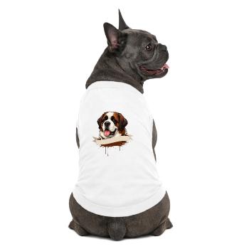Cadeau de la chemise Saint-Bernard pour les amateurs de chiens - T-shirt bio premium pour chien - blanc - Dos