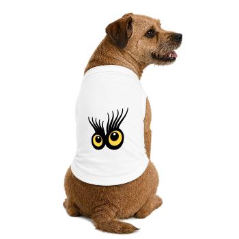 Eyes - Premium Organic Dog T-Shirt - white - Back