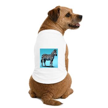 zebra - Premium Organic Dog T-Shirt - white - Back
