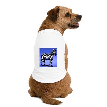 Zebra - Premium Organic Hunde-T-Shirt - Weiß - Hinten