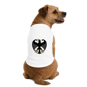 German Fitness Federal Eagle avec des muscles - T-shirt bio premium pour chien - blanc - Dos