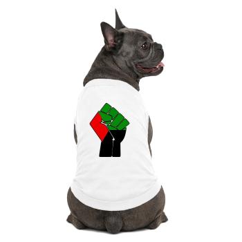 POING MADA - T-shirt bio premium pour chien - blanc - Dos