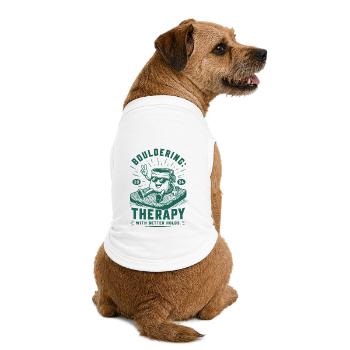 Slow Down Sloth Time Humor - Premium Organic Hunde-T-Shirt - Weiß - Hinten