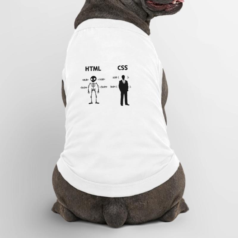 Developer Programmierer Coden Css Skripting Code Premium Organic Hunde-T-Shirt