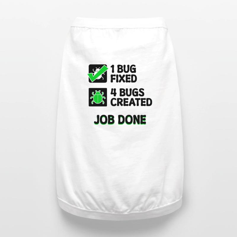 Programmierer Developer Bugfixing Bugs Skripting Premium Organic Hunde-T-Shirt