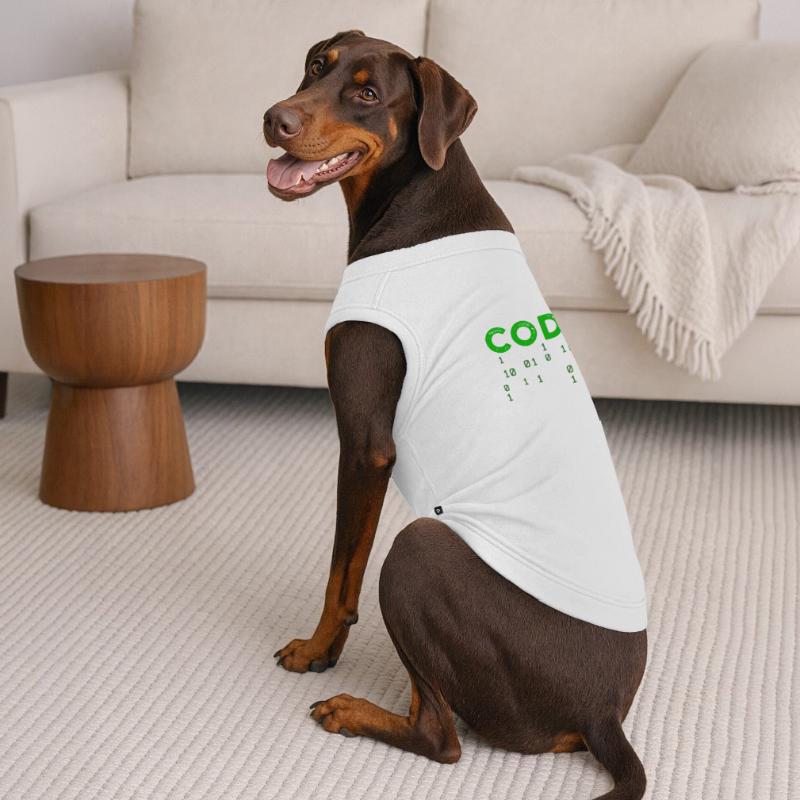 Coden Developer Programmierer Webentwickler Spruch Premium Organic Hunde-T-Shirt