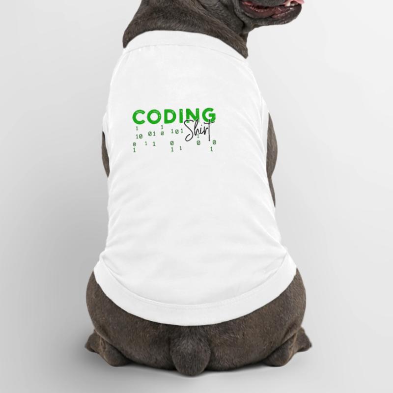 Coden Developer Programmierer Webentwickler Spruch Premium Organic Hunde-T-Shirt