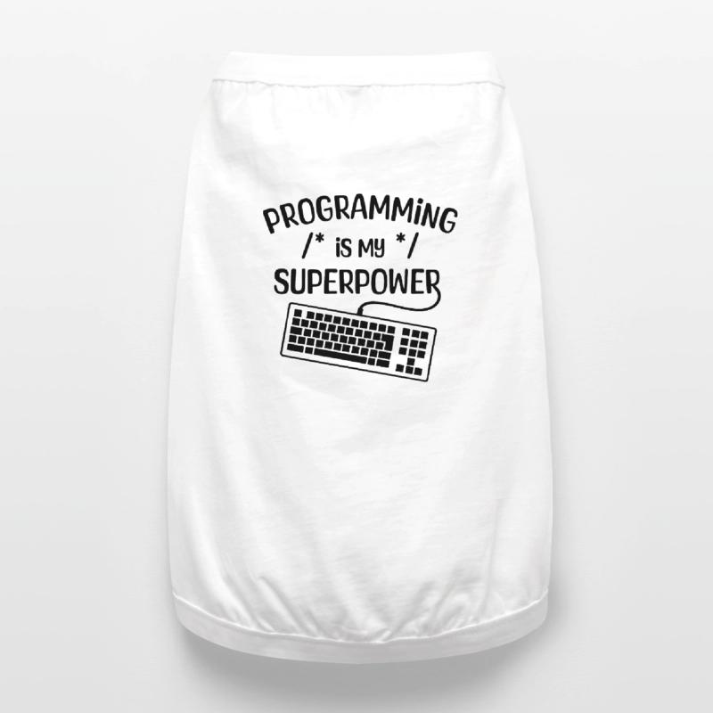 Computerfreak Statement Developer Programmierer Premium Organic Hunde-T-Shirt