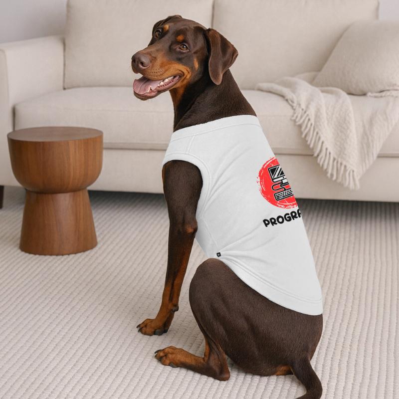 Computer Developer Programmierer Code Skripting Premium Organic Hunde-T-Shirt