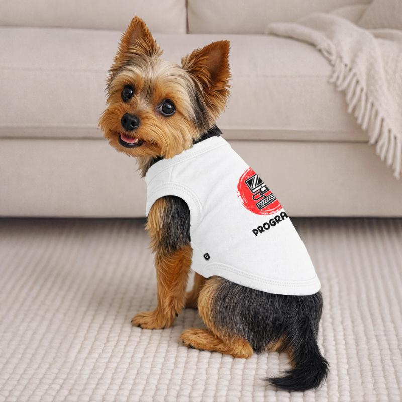 Développeur informatique Programmeur Code Scripting T-shirt bio premium pour chien