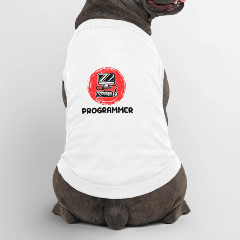 Développeur informatique Programmeur Code Scripting T-shirt bio premium pour chien