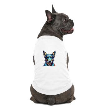 Chien courant andalou race de chien dessin animé coloré Kawaii - T-shirt bio premium pour chien - blanc - Dos