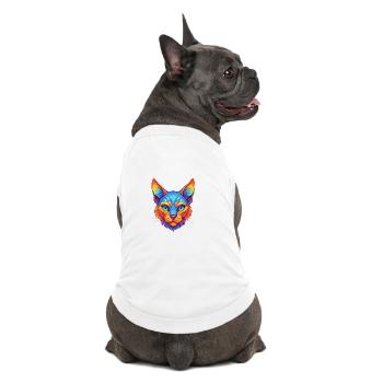 German Rex Katzenrasse Cartoon Kawaii Tier Haustier - Premium Organic Hunde-T-Shirt - Weiß - Hinten