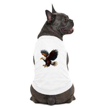 Eagle - Premium Organic Dog T-Shirt - white - Back