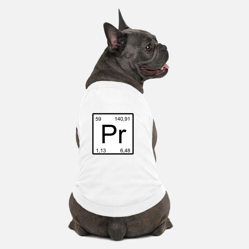 Conception minimale Pr-Element - T-shirt bio premium pour chien - blanc