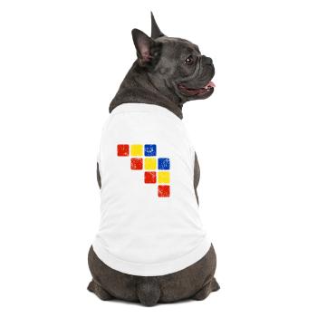 Colors Ornament Pattern - Basic Colors - Premium Organic Dog T-Shirt - white - Back