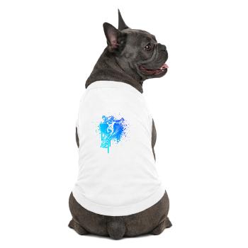 Handball Fokus pur fuer Frauen - Premium Organic Hunde-T-Shirt - Weiß - Hinten