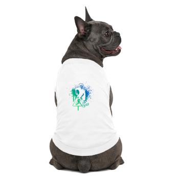 Floorball motif for real lovers - Premium Organic Dog T-Shirt - white - Back