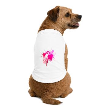 Idée cadeau pour un tennis avec tennis - T-shirt bio premium pour chien - blanc - Dos