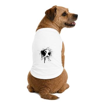 Idée cadeau pour une course à pied - T-shirt bio premium pour chien - blanc - Dos