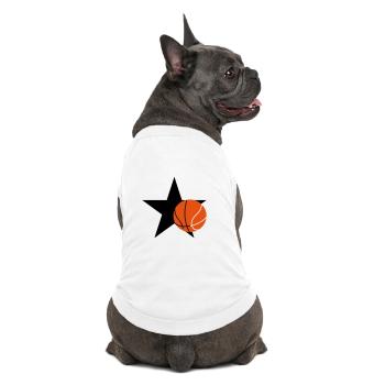 Basketball - Basket Ball - Game - Sport - Player - Premium Organic Dog T-Shirt - white - Back