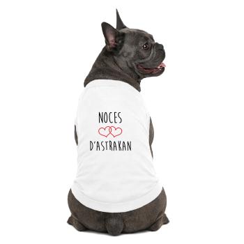 Wedding Anniversary - Astrakhan Wedding (64 years) - Premium Organic Dog T-Shirt - white - Back