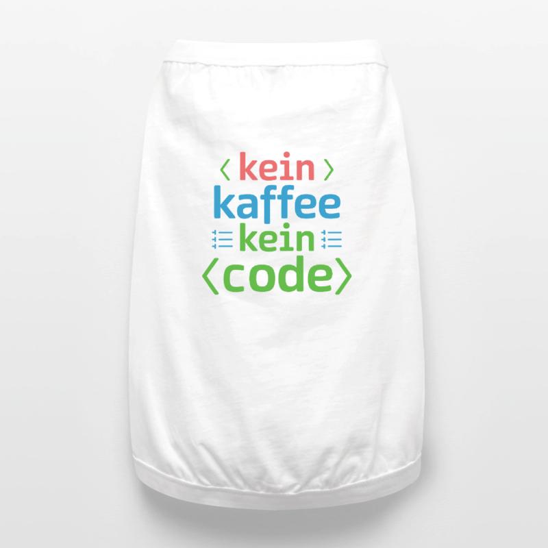 No Coffee No Code Programmer Computer Scientist Premium Organic Dog T-Shirt